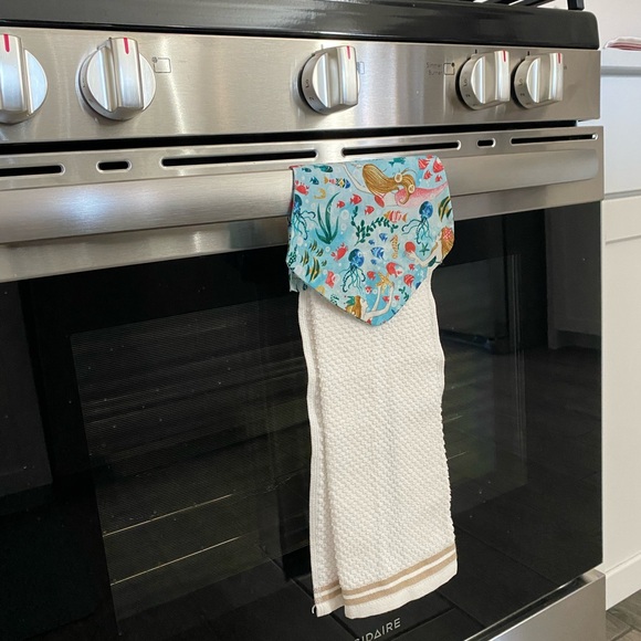 Hand made “summer” towel with snap closure - Picture 2 of 6